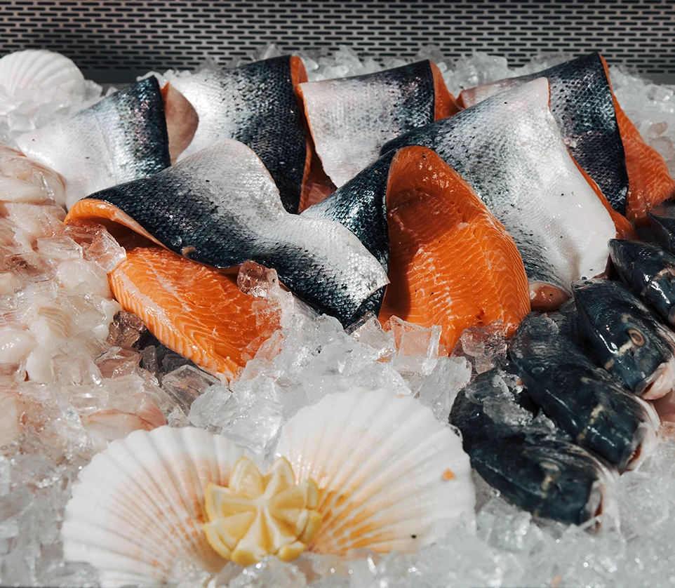 Frische Fischtheke von EDEKA Reichert mit Gestaltung von UlrichWerbung
