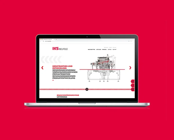 Website, Corporate Design und Logoentwicklung für IKS Neufeld Konstruktion – umgesetzt von UlrichWerbung