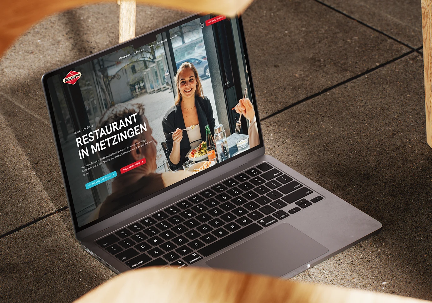 UlrichWerbung_MotoBene_Website_Webdesign_Metzingen Website für motobene in der Motorworld Metzingen mit Informationen zu Restaurant, Events und Catering.