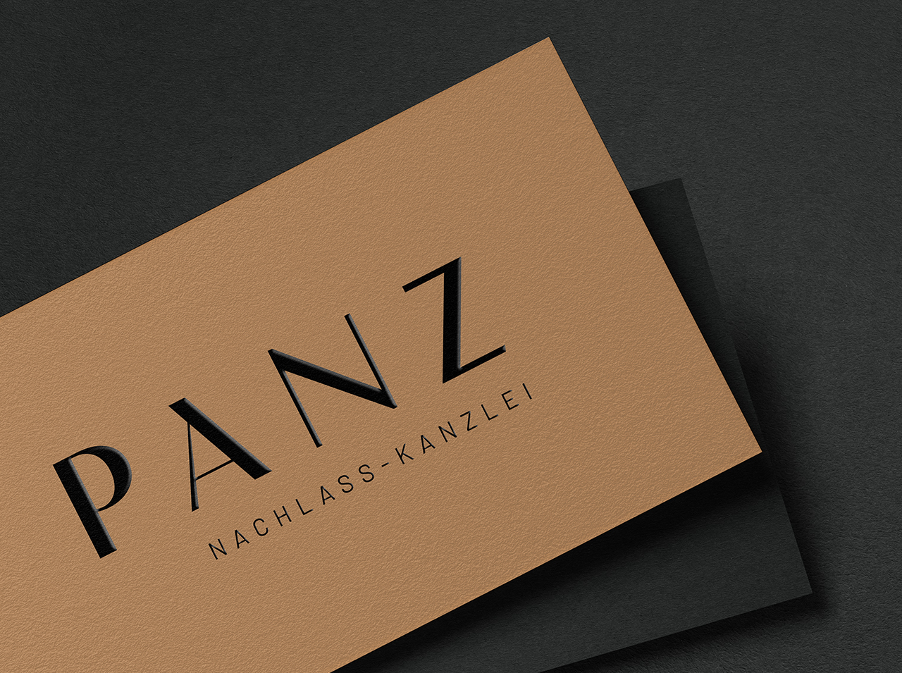 Panz Nachlass-Kanzlei Corporate Design Visitenkarten