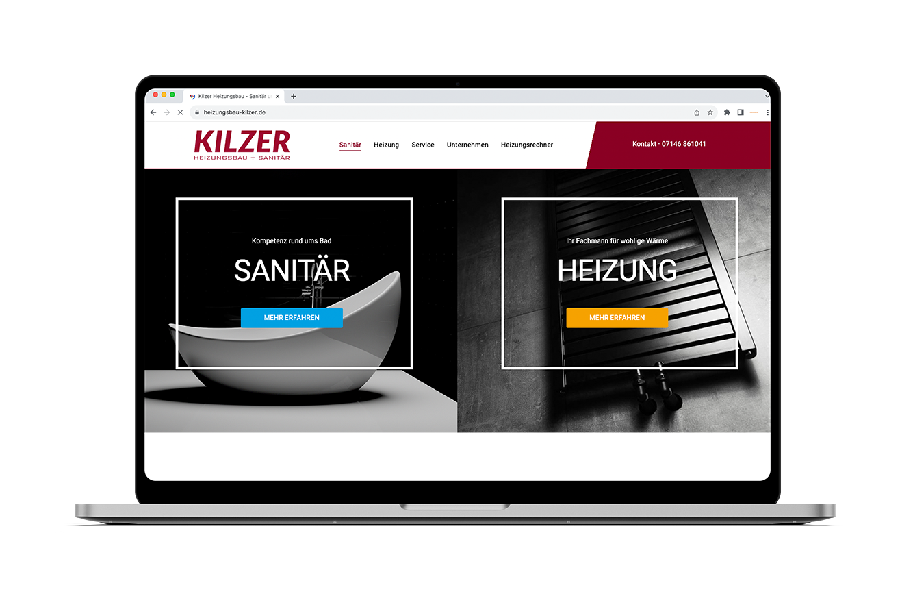 Webauftritt UlrichWerbung Webdesign Kilzer